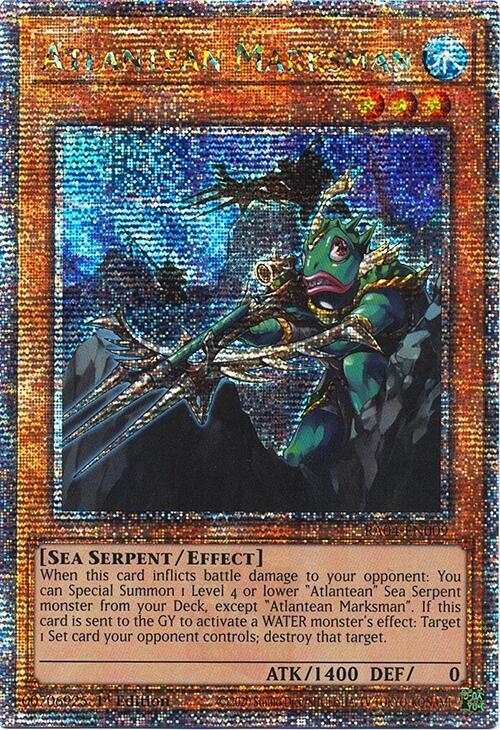 Atlantean Marksman (Quarter Century Secret Rare) Quarter Century Secret Rare Quarter Century Stampede RA04-EN009 NM