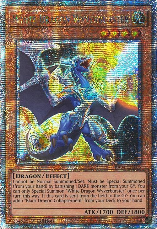White Dragon Wyverburster (Quarter Century Secret Rare) Quarter Century Secret Rare Quarter Century Stampede RA04-EN203 NM