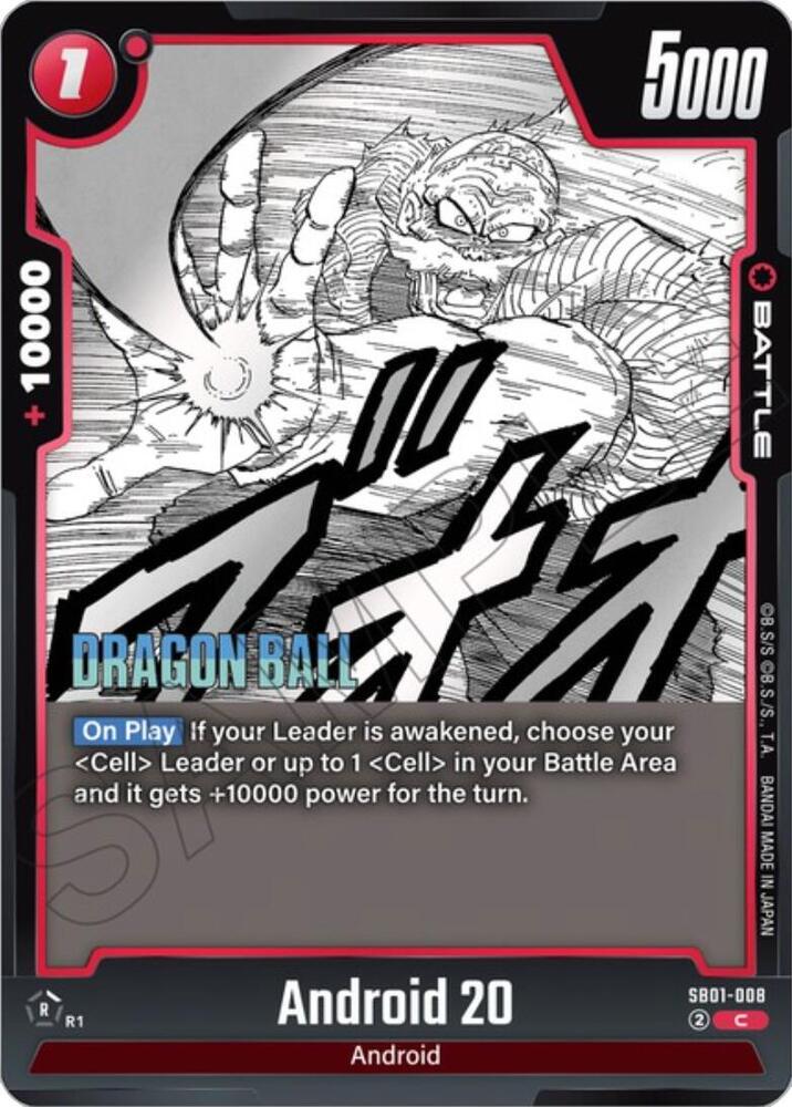 Android 20 Common Manga Booster 01 SB01-008 NM