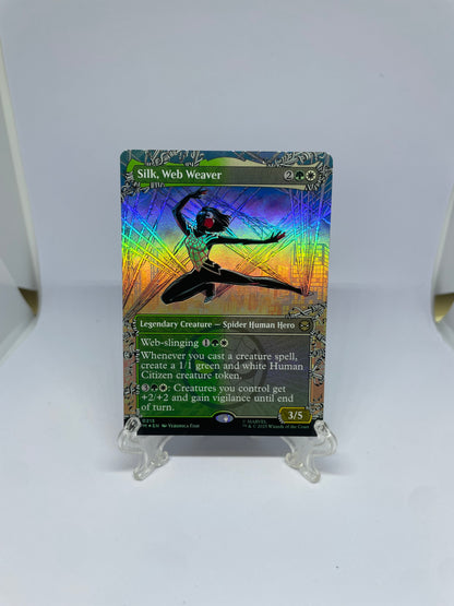 Silk, Web Weaver (Borderless) R Marvel's Spider-Man 215 NM