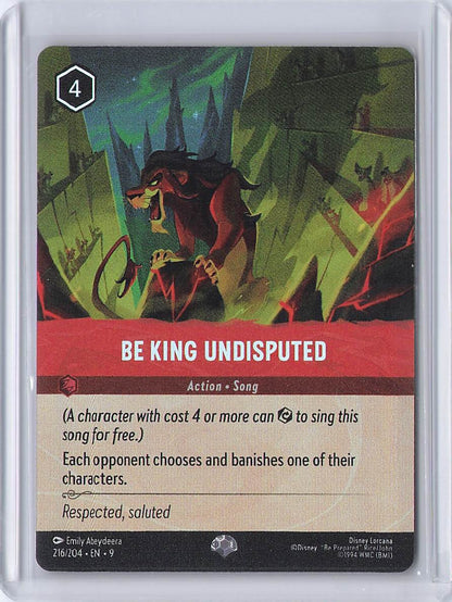 Ursula's Return #129/204 Be King Undisputed Cold Foil