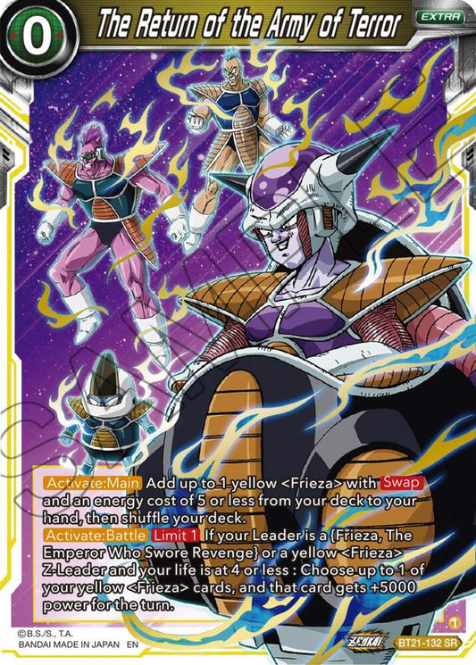 The Return of the Army of Terror Super Rare Wild Resurgence BT21-132 NM