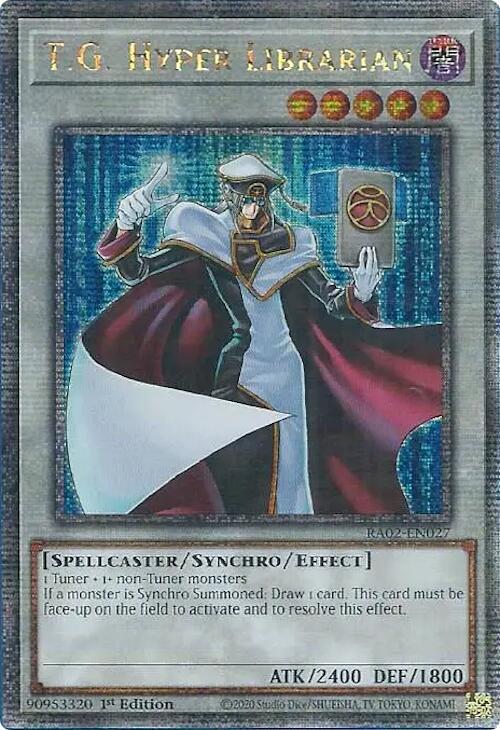 T.G. Hyper Librarian (Quarter Century Secret Rare) Quarter Century Secret Rare 25th Anniversary Rarity Collection II RA02-EN027 NM