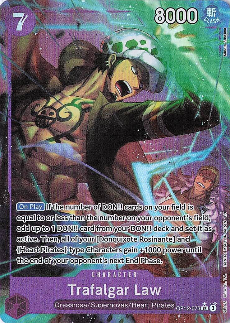 Trafalgar Law (073) (Alternate Art) SR Legacy of the Master OP12-073 NM