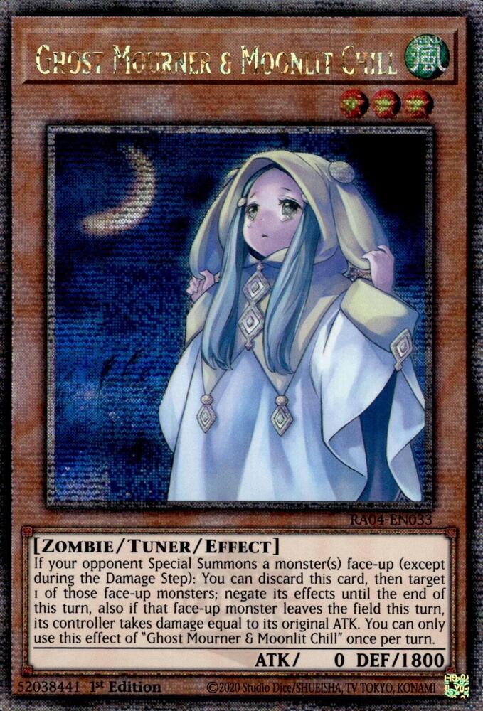 Ghost Mourner & Moonlit Chill (Quarter Century Secret Rare) Quarter Century Secret Rare Quarter Century Stampede RA04-EN033 NM