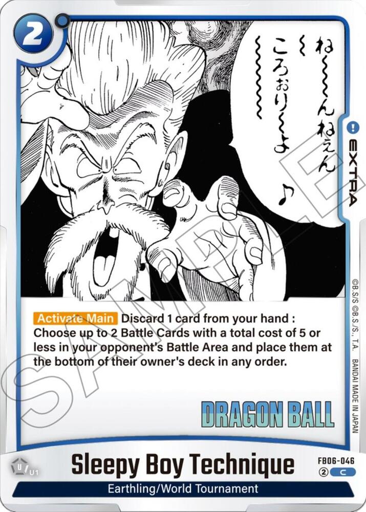 Sleepy Boy Technique Common Manga Booster 01 FB06-046 NM