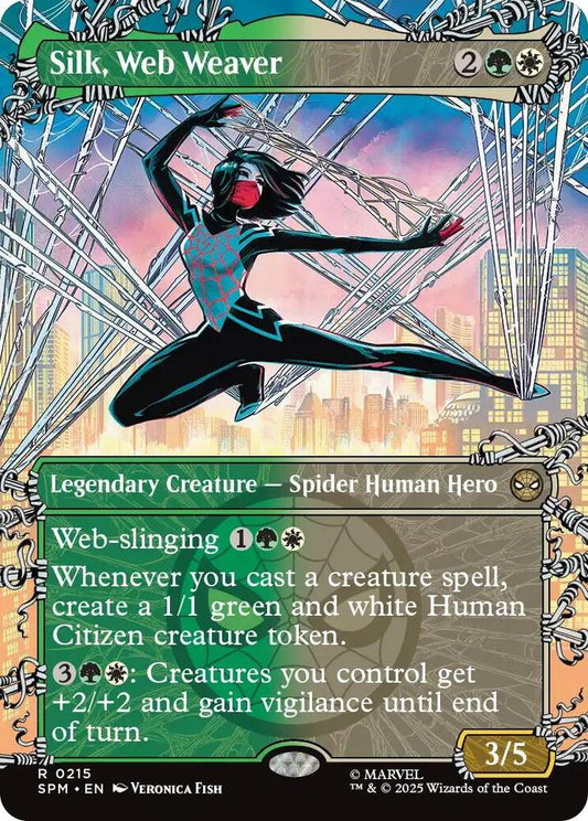 Silk, Web Weaver (Borderless) R Marvel's Spider-Man 215 NM