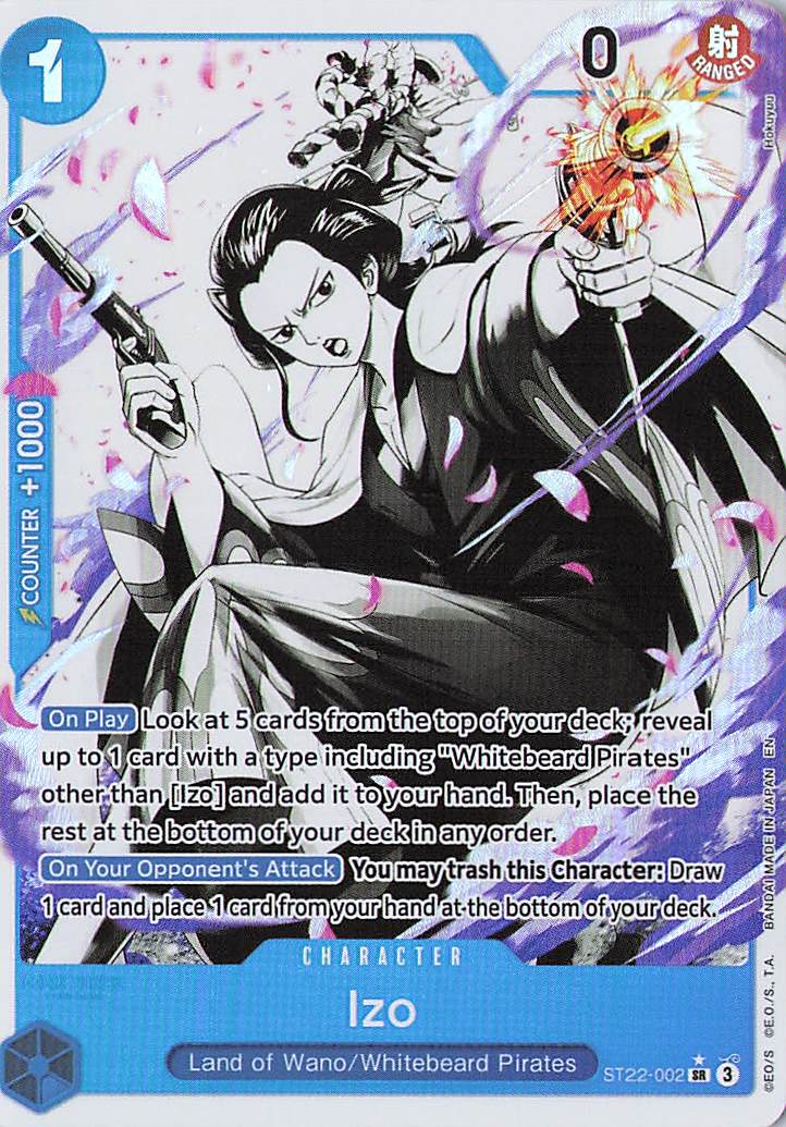 Izo (Parallel) SR Starter Deck 22: Ace & Newgate ST22-002 NM