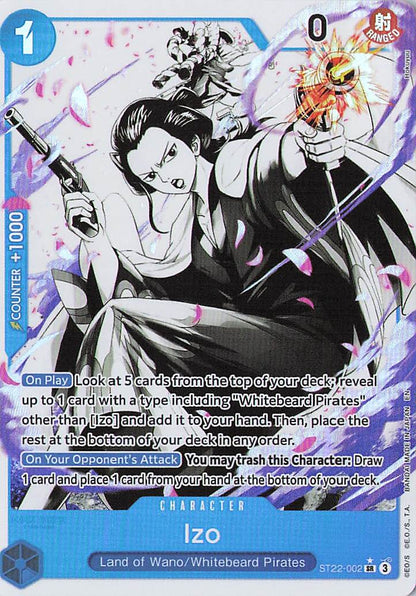 Izo (Parallel) SR Starter Deck 22: Ace & Newgate ST22-002 NM