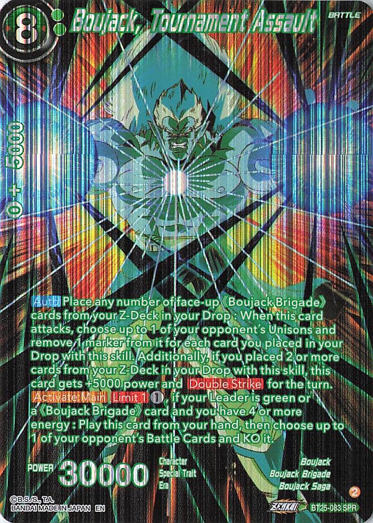 Boujack, Tournament Assault (SPR) Special Rare Legend of the Dragon Balls BT25-083 NM