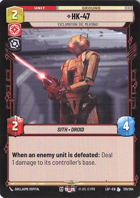 HK-47 - Exclamation: Die, Meatbag! Legendary Legends of the Force 130/264 NM